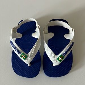 White & Blue Toddler Havaianas 5c EUR 21